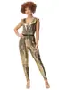 Conjunto de Halloween para hombre, pareja, estilo retro de los años 70, estilo europeo y americano, espectáculo de discoteca hippie, hombres y mujeres adultos.