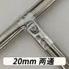 Accesorios de conexión en T para abrazadera fijadora de acero inoxidable de 4 puntos para tubería redonda galvanizada de 20 mm