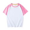 Nova camiseta masculina de verão 2024, cor sólida, raglan de algodão, manga curta, reta, gola redonda, personalizada, camisa cultural, logotipo