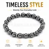 Joias Populares Transfronteiriças da Amazon Pedra Natural Cruz Pulseira Personalizada Casal Melhor Amigo Pulseira Feminina Joias Atacado