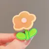 Nuevo Pasador de Flores para Niños Accesorios para el Cabello de Niñas Pasador para Niña Pequeña de Principios de Primavera Lindo Pasador para Flequillo de Bebé Pinza BB