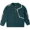 Roupas Infantis Camiseta de Manga Longa Outono para Meninos Camiseta Básica Infantil Primavera e Outono 2026 Novo Estilo Top para Meninos Algodão Puro Tendência