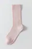 Calcetines Nuevos de Primavera y Verano, Sin Costuras, Color Sólido, Malla Hueca con Patrón de Diamantes, de Media Pantorrilla, Calcetines Largos Finos para Verano