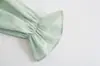 Vestido de Primavera Feminino Novo Estilo Europeu e Americano Xadrez Elástico Saia Longa 9400