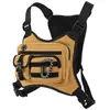Bolsa Tática de Peito Masculina Amazon Mochila para Corrida Alça de Colete Multifuncional Colete Tático Impermeável e Resistente ao Desgaste