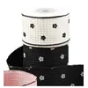 Gancho de Flor de Ciruelo Aterciopelado Hilo Retorcido Cinta de Cuadros Tejida Cinta para Diadema DIY Ramo Cinta de Flores Zapatos y Sombreros Cinta para Embalaje de Cajas de Regalo
