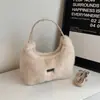 Bolsa de Ombro Moda Tendência Outono 2026 Bolsa de Mão Popular de Alto Valor para Trabalho Deslocamento Bolsa Cruzada de Pelúcia