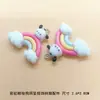Lindo Dibujo Animado Sanrio Nubes Arcoíris diy Colgante Colgante de Resina Llavero Colgante para Billetera Material