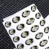 Adesivos de Epóxi Personalizados com Formato Oval do Fabricante, Adesivos de Marca Registrada de Epóxi Cristal, Etiquetas Transparentes Tridimensionais de Desenho Animado