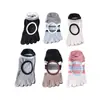 Meias de Yoga de Cinco Dedos Personalizadas OEM de Fábrica, Algodão Puro de Verão para Mulheres, Antiderrapantes, Profissionais para Fitness Indoor, Pilates