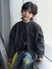 Cárdigan suéter infantil transfronterizo, top para niños, suéter de punto, prenda exterior, top de cuello redondo, tejido versátil y elegante
