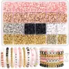 Caja de Set de Arcilla Suave Transfronteriza Cuentas de Arcilla Pulsera Hecha a Mano Kit de Materiales para Ensartar DIY Caja de Set Accesorios de Joyería Venta al por Mayor