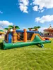 Castillo Hinchable Combinado con Tobogán para Exteriores Infantil, Casa de Juegos de PVC Engrosado, Juguete de Parque Acuático, Piscina de Agua, Tobogán de Agua