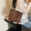 Bolsa Saco Moda Bolsa Sensação Versátil Nova Para Ir ao Trabalho Popular Bolsa Transversal Grande Capacidade Bolsa Feminina 2026 Tecida Ombro Único