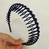 Acessórios de cabelo de onda pequena com 30 dentes para o verão, finalizador de cabelo quebrado, faixa de plástico para lavar o rosto, faixa de cabelo de cor simples fosca