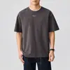 Ropa para Hombre Xintang 2026 Verano Nuevo Estilo Americano Cuello Redondo Casual Camiseta de Manga Corta para Hombre, Top Ligero Corto