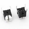 Chave Tátil Plug-In de Quatro Pinos 6X6 com Luz LED, Ecologicamente Correta e Resistente à Temperatura, Soquete Plug-In de Alimentação, Micro Chave