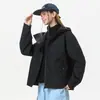 Estilo Marca Grande Chaqueta 3 en 1 para Mujer Serie Montaña Dopamina Chaqueta Funcional con Capucha Color Bloque Tres Pruebas para Hombre
