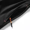 Shorts Masculinos de Primavera Transfronteiriços Largos Retos Pretos de Comprimento Médio para Uso Casual ao Ar Livre Tamanho Plus