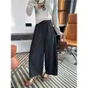 ¡Muy recomendable! Pantalones de lana a cuadros de pierna ancha para mujer, nueva colección otoño 2026, de cintura alta, estilo retro, holgado y casual