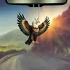 Nuevo colgante transfronterizo de acrílico con forma de águila en vuelo de ala plana para coche