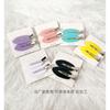 Pinza de maquillaje de color caramelo estilo coreano ensanchada, hojas sin costuras, herramientas de belleza, horquilla rota de bricolaje, versión mejorada, flequillo