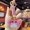 Acessórios de chaveiro de metal transfronteiriços, argila incrustada com diamantes, chaveiro de carro de caranguejo, pingente de decoração para bolsa de mulher atacado