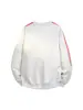 Sudadera de manga larga informal deportiva a rayas con retazos y cuello redondo para hombre, para primavera y otoño
