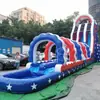 Resbaladilla Inflable Larga para Niños, Equipo para Parque Infantil al Aire Libre, Material Resistente al Desgaste y a Prueba de Sol, Diseño de Carreras Multicancha