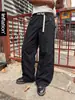 Pantalones de Montaña para Hombre Jie Zhan Estilo Outdoor Pierna Curva Novedad Primavera/Verano 2026 Retro Americano Pierna Ancha Casual Ropa de Trabajo