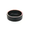 Plato con sabor a melamina, de plástico negro, de dos compartimentos, plato de acompañamiento de tres compartimentos, olla caliente al estilo coreano, plato para salsa para mojar, condimento para barbacoa, comercial