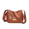 Bolsa de Ombro de Nylon Transfronteiriça para Mulheres 2026 Novo Estilo Casual para o Dia a Dia Multicamadas Leve Simples Versátil Bolsa Transversal Dropshipping