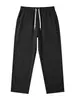 2026 Pantalones Casuales Deportivos Rectos Transpirables Simples de Calle de Color Sólido para Hombre Europeos y Americanos al Aire Libre para Viajar