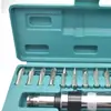 Conjunto de 14 peças de chaves de fenda de impacto com cabeça cruzada feito sob medida, feito de aço liga cromo-vanádio, para remover parafusos enferrujados e emperrados