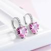 Adornos de corazón aretes de moda coreana para mujer aretes de circonita en forma de corazón moda temperamento aretes simples fabricantes mayoreo