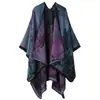 Xale Etnia Yunnan Estilo Outono/Inverno Xizang Yunnan Imitação Caxemira Manto Capa Jacquard Xale para Aquecimento