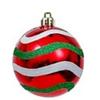 Bolas de Natal Eletrodepositadas Vermelho, Verde e Branco de 6cm Pingentes de Decoração para Árvore de Natal Bolas Pintadas Produzidas Profissionalmente para Processamento