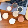 Peine plegable con bolsa de aire y espejo de maquillaje, bolsa de material para manualidades, bonito peine de masaje de cabeza con cojín de aire en forma de corazón para niña, venta al por mayor