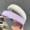 Diadema de Esponja Coreana Dongdaemun Macaron ins Retro Fresca Todo Fósforo Femenina Suave Blanca
