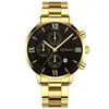 Reloj de Acero para Hombre con Tres Ojos, Calendario, Moda de Negocios, Cuarzo No Mecánico, Transmisión en Vivo de Comercio Exterior
