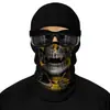 Máscara de Montar para Motocicleta al Aire Libre Cubierta Facial 3D Sudadera Deportiva Sombrero a Prueba de Polvo y Frío Forro de Casco Resistente al Viento
