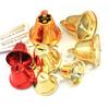 Campanas de metal de color directo de fábrica Navidad Campanas de cuerno grandes manualidades DIY campana de hierro de apertura sonido fuerte