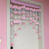 Cortina de Puerta Culomi de Nubes Corazón de Niña Sin Taladro Habitación Infantil Dormitorio Colgante Cama Superior e Inferior Cortina de Cama Pasillo Decoración