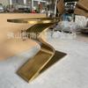 Soporte de pata para mesa de recibidor de acero inoxidable Marco para mesa consola de losa de roca mármol Base para estante de entrada pasillo Mueble Lujo Ligero