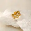 Anillo de Moda Rococo Dulce Fresco Floral Chapado en Oro Real de 18K Europeo y Americano Transfronterizo En Stock al por Mayor Dazan