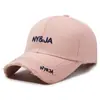 Gorra de Béisbol Rígida de Calle Rota de Moda Coreana para Hombre y Mujer Sombrero para el Sol Hip Hop Trendy Gorra con Letras Bordadas