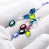 Rinestones para Uñas Artísticas Dongzhou Ice Clear 8*6mm Rhinestones Transparentes Forma de Gota Accesorios para Pendientes DIY Rhinestones Sueltos de Colores Rhinestones con Base Puntiaguda