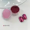 Polvo de Espejo Mágico Polvo de Piel de Hielo Polvo de Sirena Polvo de Aurora de Hada Arte de Uñas con Dedos Superficie de Espejo Superficie Brillante Base Mate Gel Capa Superior