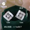Accesorios para Pendientes de Perla con Aguja de Plata S925, Circonita Cúbica de Forma T de Alta Gama, Pendientes Elegantes y Únicos al por Mayor