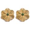 Pendientes colgantes de piedra natural bohemios de acero inoxidable transfronterizos europeos y americanos, joyería de acero de titanio DIY, collar colgante